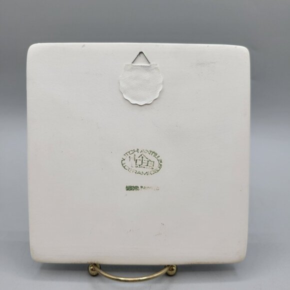 Bonaire Island Dutch Antilles Ceramics Flamingos Wall Tile Hand-Painted - Picture 2 of 4